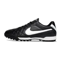 Chuteira Society Nike Tiempo Ligeira V TF Preto e Branco - imagem 1
