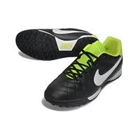 Chuteira Society Nike Tiempo Ligeira V TF Preto e Verde - imagem 4