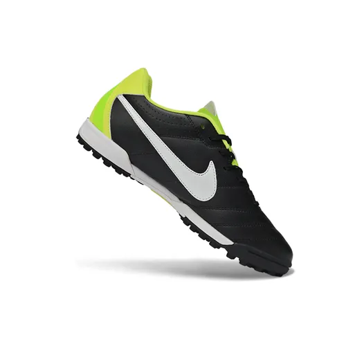 Chuteira Society Nike Tiempo Ligeira V TF Preto e Verde