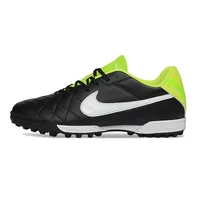 Chuteira Society Nike Tiempo Ligeira V TF Preto e Verde - imagem 1