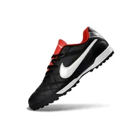 Chuteira Society Nike Tiempo Ligeira V TF Preto e Vermelho - imagem 3