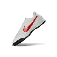 Chuteira Society Nike Tiempo Ligeira V TF Branco e Vermelho - imagem 3