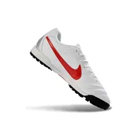 Chuteira Society Nike Tiempo Ligeira V TF Branco e Vermelho - imagem 2
