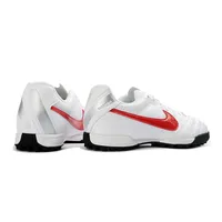 Chuteira Society Nike Tiempo Ligeira V TF Branco e Vermelho - imagem 5