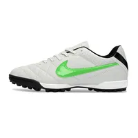 Chuteira Society Nike Tiempo Ligeira V TF Branco e Verde - imagem 1