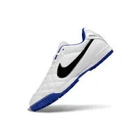 Chuteira Society Nike Tiempo Ligeira V TF Branco e Azul - imagem 5