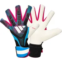 Luva de Goleiro Adidas Predator Preto, Azul e Rosa - imagem 1