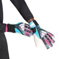 Luva de Goleiro Adidas Predator Preto, Azul e Rosa - imagem 3
