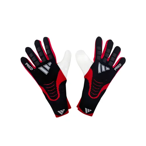 Luva de Goleiro Adidas Predator Preto e Vermelho