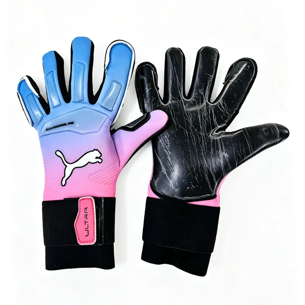 Luva de Goleiro Puma Future Ultimate Azul e Rosa