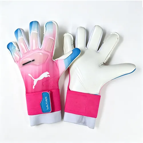 Luva de Goleiro Puma Future Ultimate Rosa e Azul