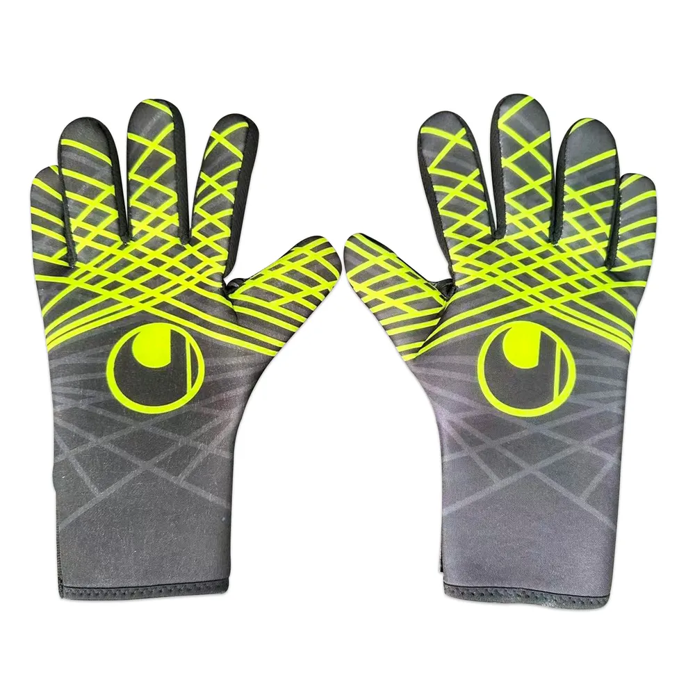 Luva de Goleiro Uhlsport Cinza e Amarelo