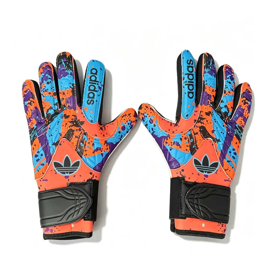 Luva de Goleiro Adidas Copa Pro 1995 Laranja e Azul