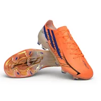 Chuteira Campo Adidas F50 Hyperfast FG Laranja e Azul - imagem 2