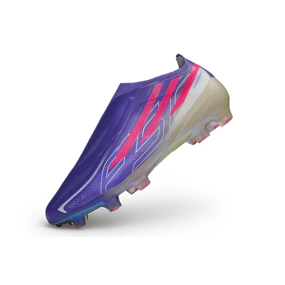 Chuteira Campo Adidas F50 LL Hyperfast FG Roxo e Rosa