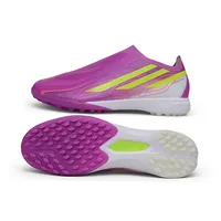 Chuteira Society Adidas F50 LL Hyperfast TF Roxo e Verde - imagem 3