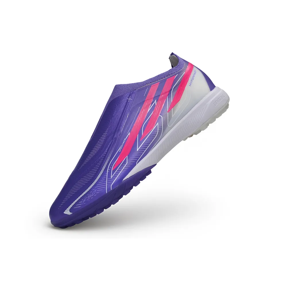 Chuteira Society Adidas F50 LL Hyperfast TF Roxo e Rosa