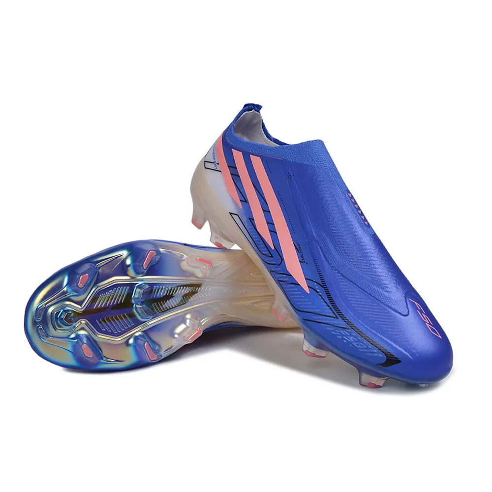 Chuteira Campo Adidas F50 LL Hyperfast FG Azul e Rosa