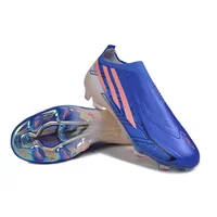 Chuteira Campo Adidas F50 LL Hyperfast FG Azul e Rosa - imagem 5