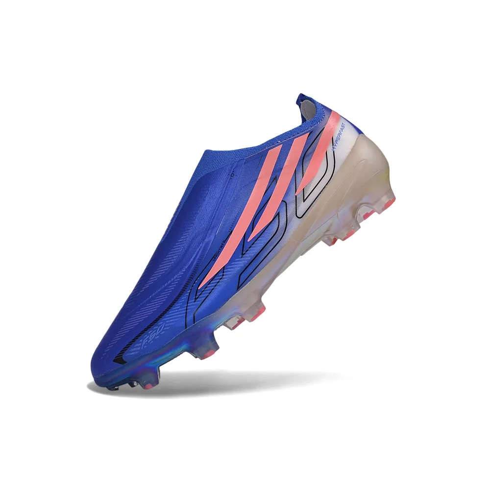 Chuteira Campo Adidas F50 LL Hyperfast FG Azul e Rosa