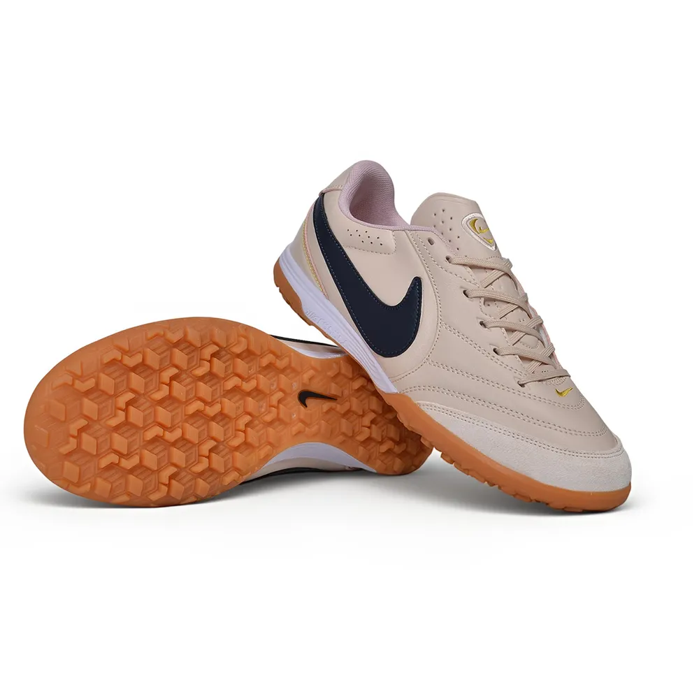 Chuteira Society Nike Tiempo Ligera Pro TF Bege