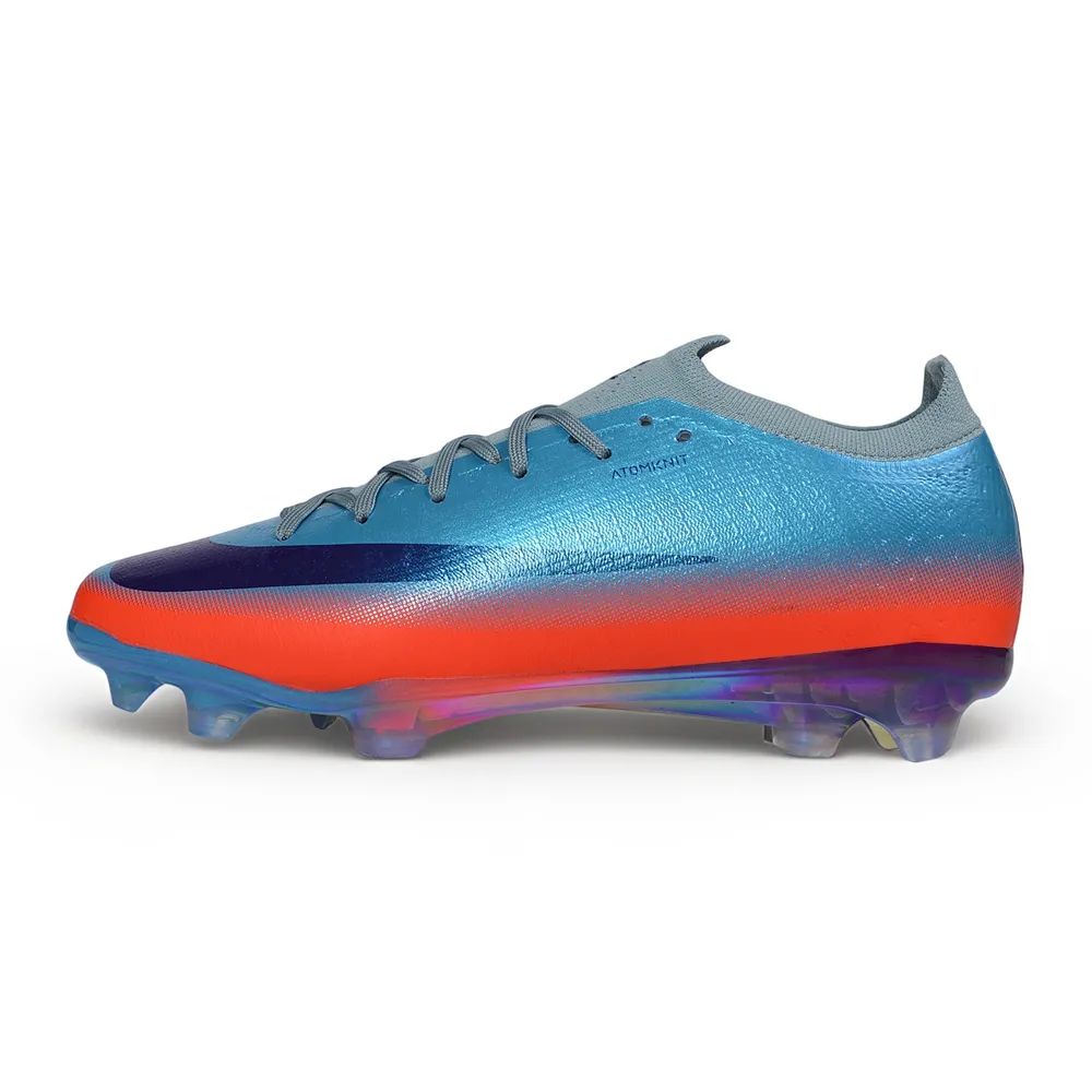 Chuteira Campo Nike Mercurial Vapor 17 Elite FG Azul e Laranja
