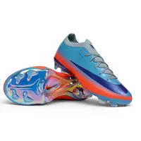 Chuteira Campo Nike Mercurial Vapor 17 Elite FG Azul e Laranja - imagem 4
