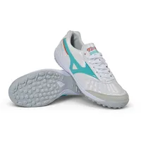 Chuteira Society Mizuno Morelia Sala Japan TF Branco e Azul - imagem 3