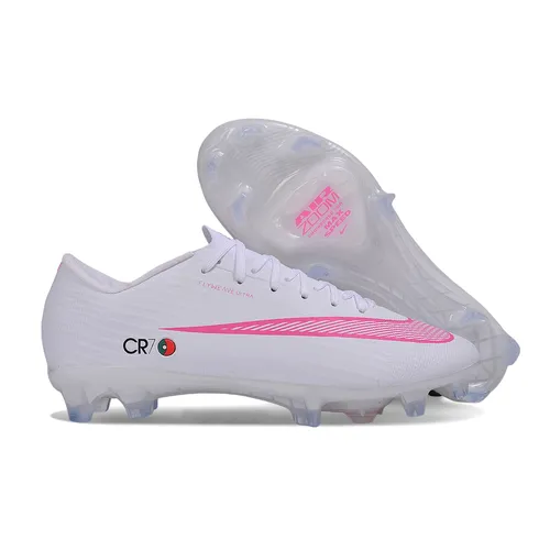 Chuteira Campo Nike Air Zoom Mercurial Superfly 11 Elite FG Branco e Rosa