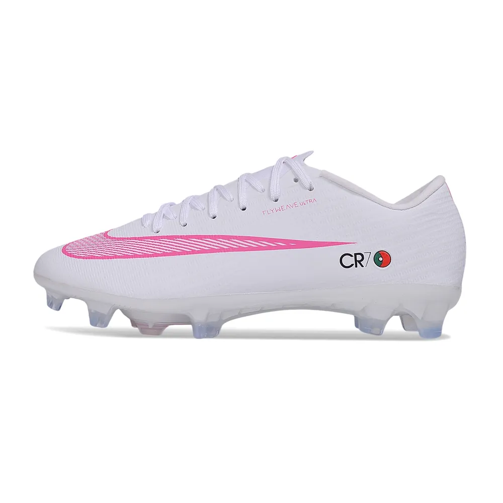 Chuteira Campo Nike Air Zoom Mercurial Superfly 11 Elite FG Branco e Rosa