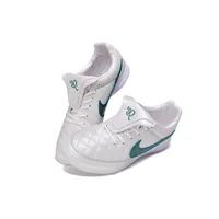 Chuteira Futsal Nike Tiempo IC Ronaldinho Branco e Verde - imagem 3