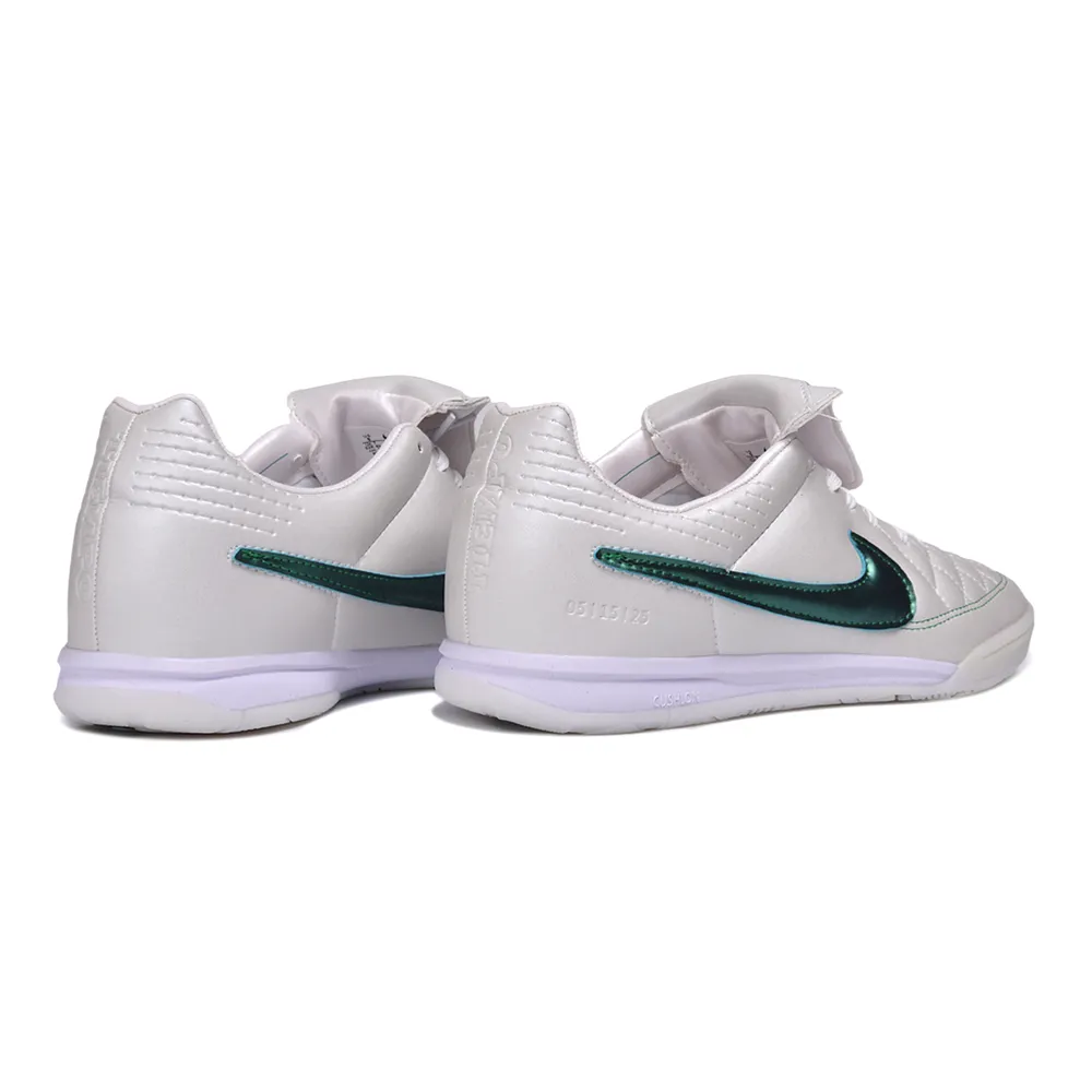 Chuteira Futsal Nike Tiempo IC Ronaldinho Branco e Verde