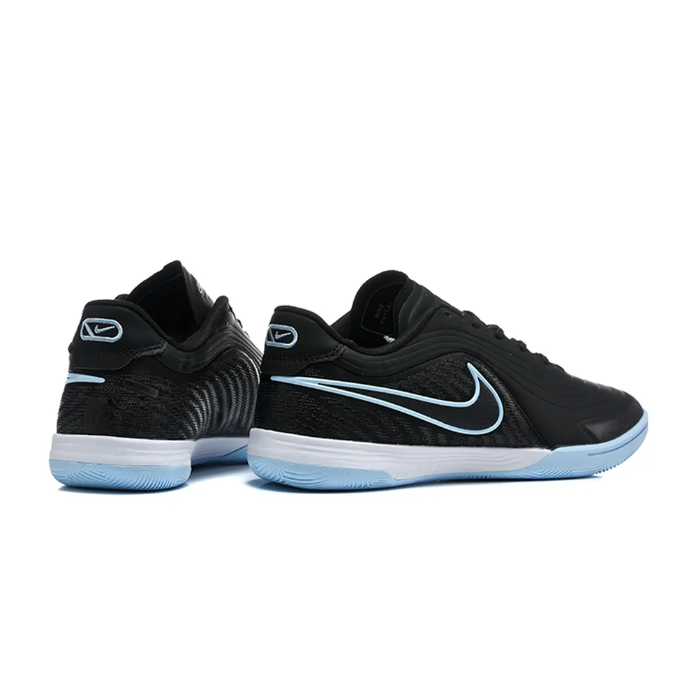Chuteira Futsal Nike Tiempo React Gato IC Preto e Azul