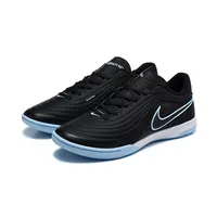 Chuteira Futsal Nike Tiempo React Gato IC Preto e Azul - imagem 8