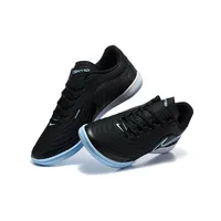 Chuteira Futsal Nike Tiempo React Gato IC Preto e Azul - imagem 5