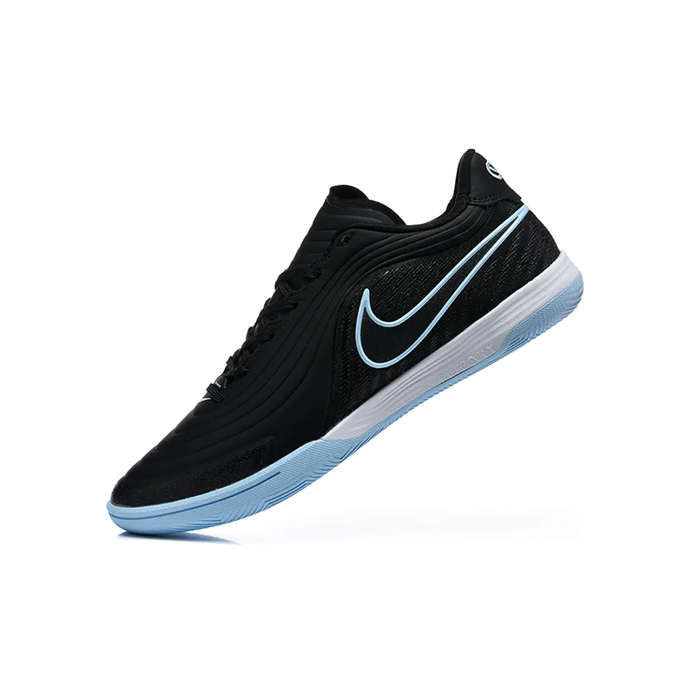 Chuteira Futsal Nike Tiempo React Gato IC Preto e Azul