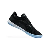 Chuteira Futsal Nike Tiempo React Gato IC Preto e Azul - imagem 7