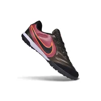 Chuteira Society Nike Tiempo Ligera Pro TF Preto e Vermelho - imagem 6
