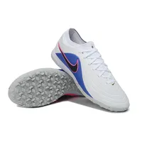 Chuteira Society Nike Tiempo Maestro TF Branco, Azul e Rosa - imagem 2