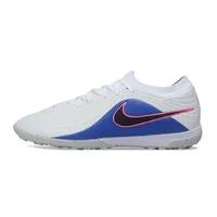 Chuteira Society Nike Tiempo Maestro TF Branco, Azul e Rosa - imagem 1