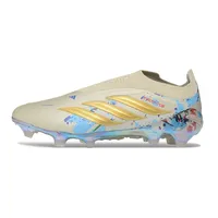 Chuteira Campo Adidas Predator LL 26 Elite FG Bege, Azul e Dourado - imagem 1