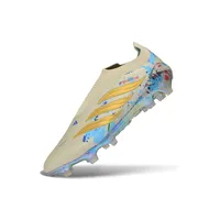 Chuteira Campo Adidas Predator LL 26 Elite FG Bege, Azul e Dourado - imagem 3