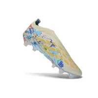 Chuteira Campo Adidas Predator LL 26 Elite FG Bege, Azul e Dourado - imagem 4