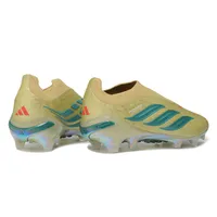 Chuteira Campo Adidas Predator LL 26 Elite FG Bege e Azul - imagem 5