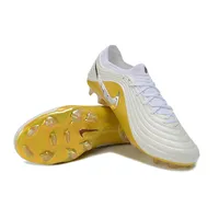 Chuteira Campo Nike Tiempo Maestro Elite FG Branco e Amarelo - imagem 5