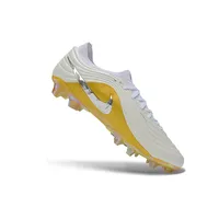 Chuteira Campo Nike Tiempo Maestro Elite FG Branco e Amarelo - imagem 7