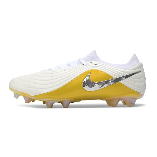 Chuteira Campo Nike Tiempo Maestro Elite FG Branco e Amarelo