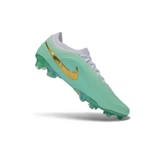 Chuteira Campo Nike Tiempo Maestro Elite FG Azul e Dourado