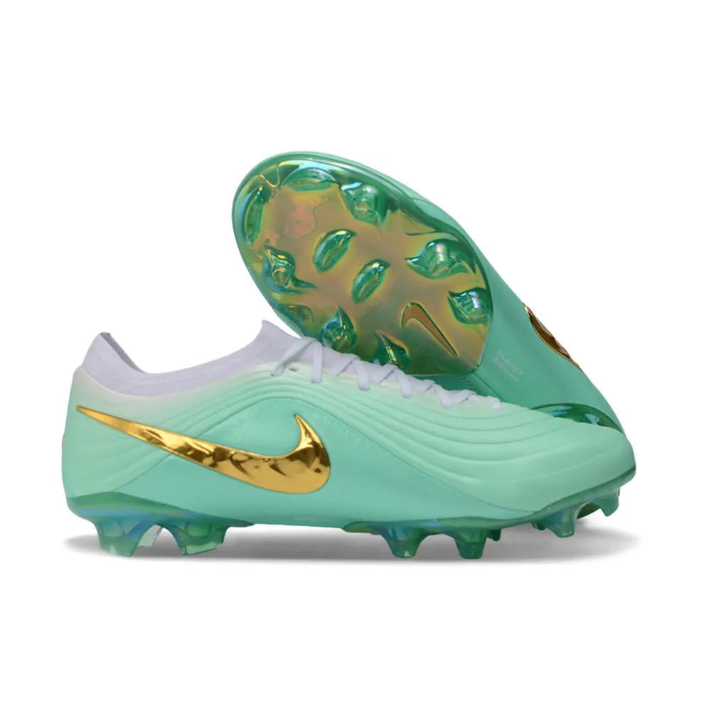 Chuteira Campo Nike Tiempo Maestro Elite FG Azul e Dourado