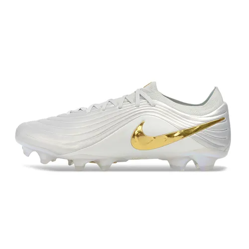 Chuteira Campo Nike Tiempo Maestro Elite FG Branco e Dourado